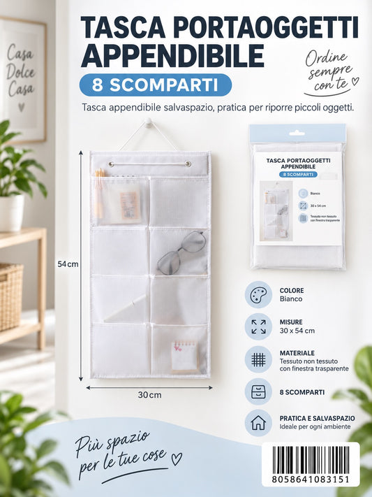 08315 Linea Bianca Tasca Portaoggetti Appendibile 30*54Cm 1/6 Ct120
