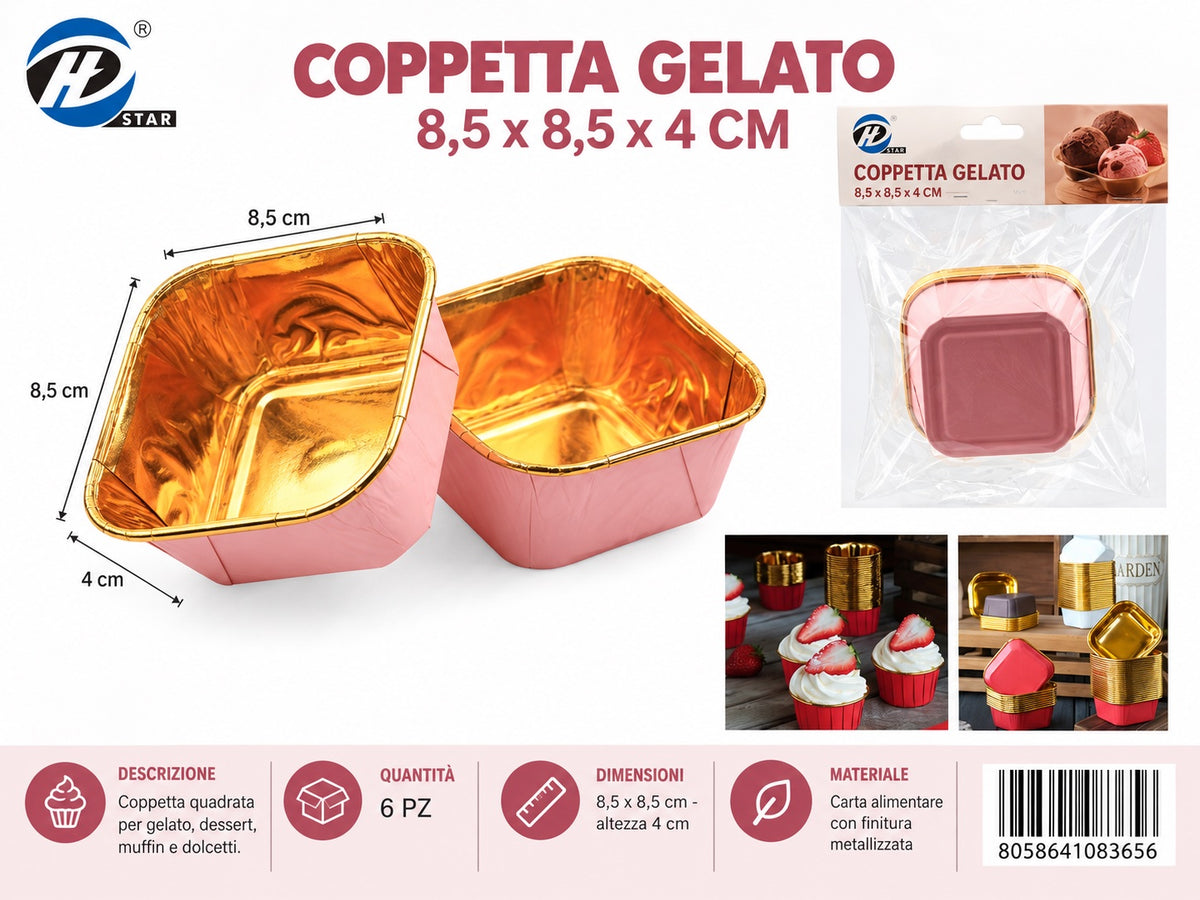 08365 Coppetta Gelato 8,5*8,5*4Cm