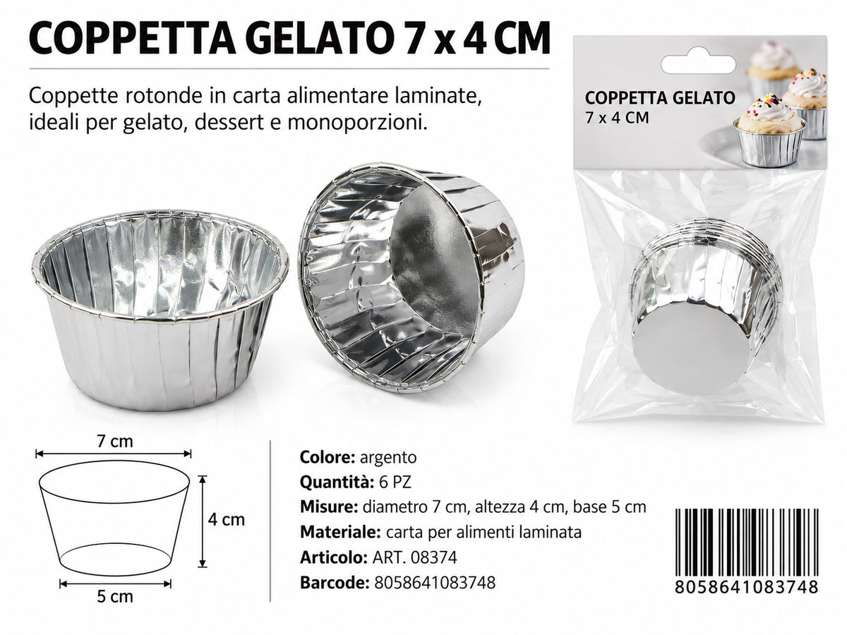 08374 Coppetta Gelato 7*4Cm