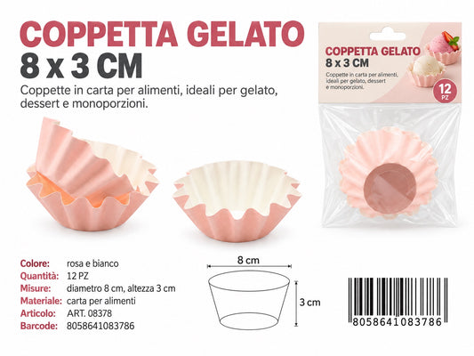 08378 Coppetta Gelato 8*3Cm