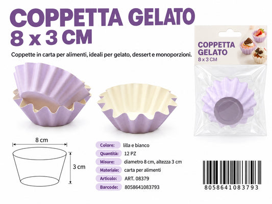 08379 Coppetta Gelato 8*3Cm