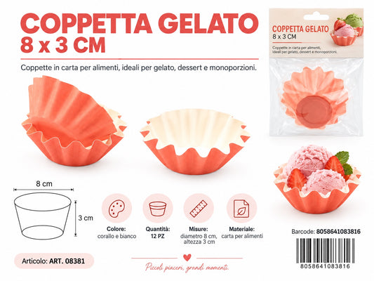 08381 Coppetta Gelato 8*3Cm