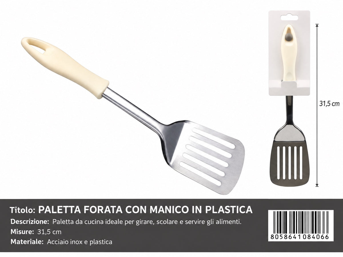 08406 Paletta Forata Con Manico In Plastica