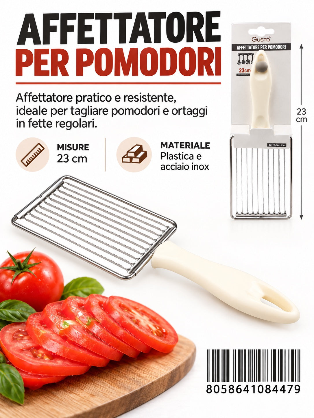 08447 Grattugia Con Manico In Plastica