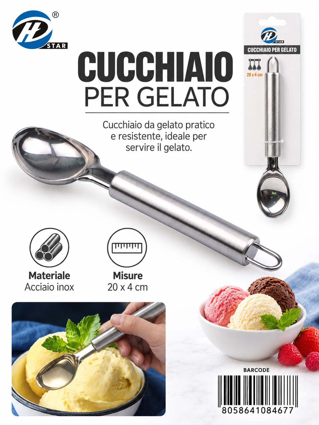 08467 Cucchiaio Per Gelato