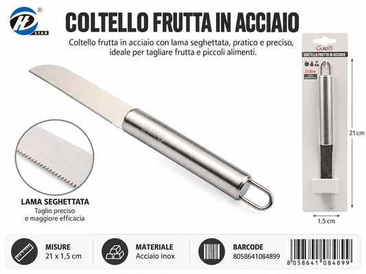 08489 Coltello Frutta In Acciaio