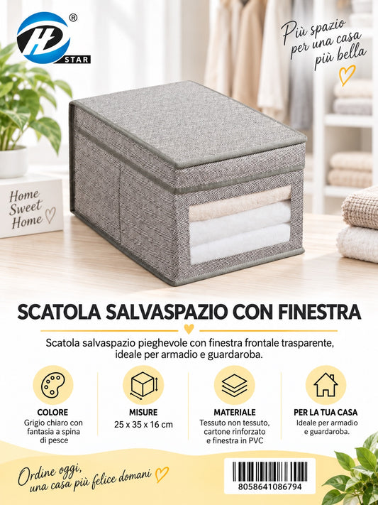 08679 C.Scatola Guardaroba Con Finestra 25*35*16Cm Ct24