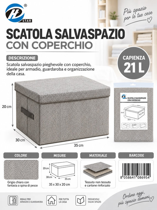 08695 C.Scatola Guardaroba Senza Coperchio 35*30*20Cm Ct24