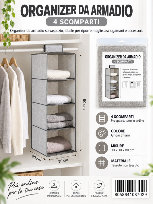 08702 C.Organizer Da Armadio 30*30*80Cm Ct24