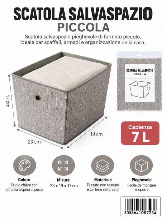 08723 C.Scatola Salvaspazio 19*23*17Cm 1/6 Ct48