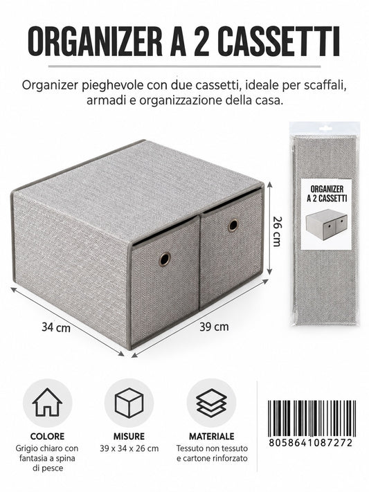 08727 C.Scatola Salvaspazio 39*34*26Cm Ct12