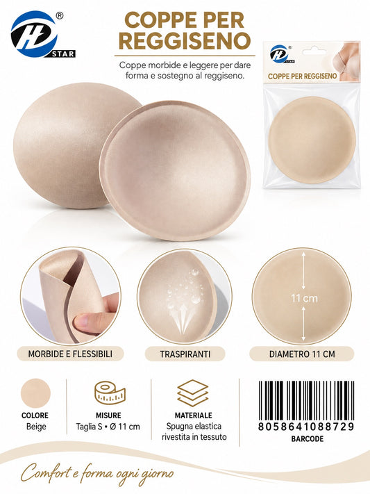 08872 Coppe Per Reggiseno S 11*11Cm 1/12 Ct240