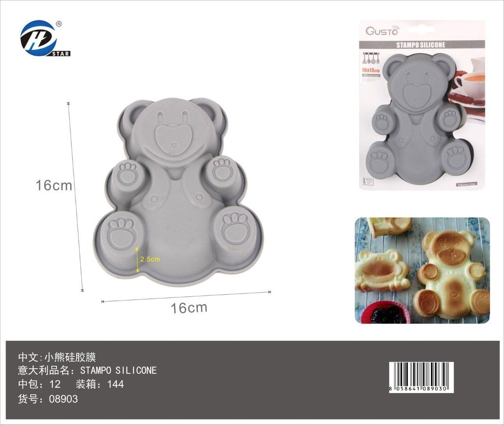 08903 Stampo In Silicone Forma Orso