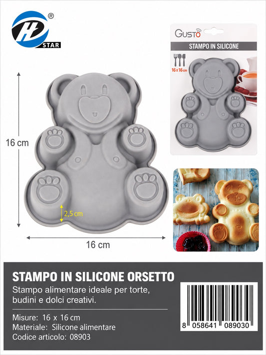 08903 Stampo In Silicone Forma Orso