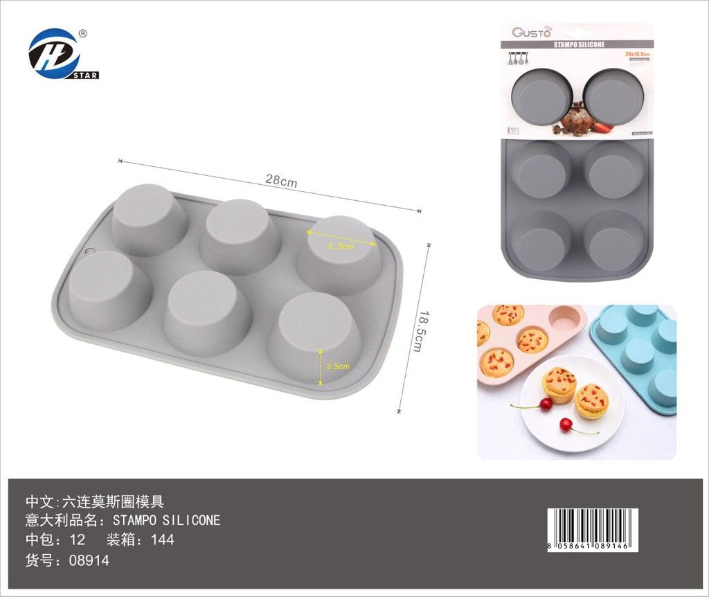 08914 Stampo In Silicone Da 6