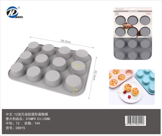08915 Stampo In Silicone Da 12 29.5*22.3*3Cm