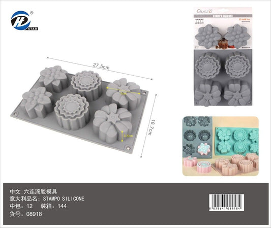 08918 Stampo In Silicone Da 6