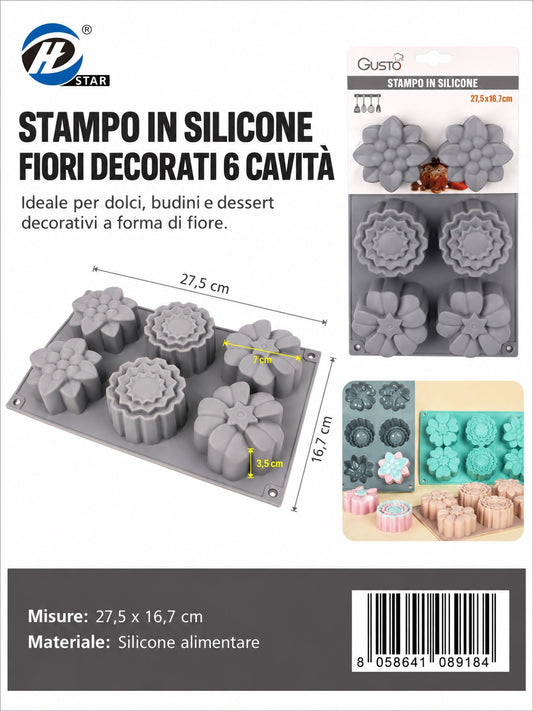 08918 Stampo In Silicone Da 6