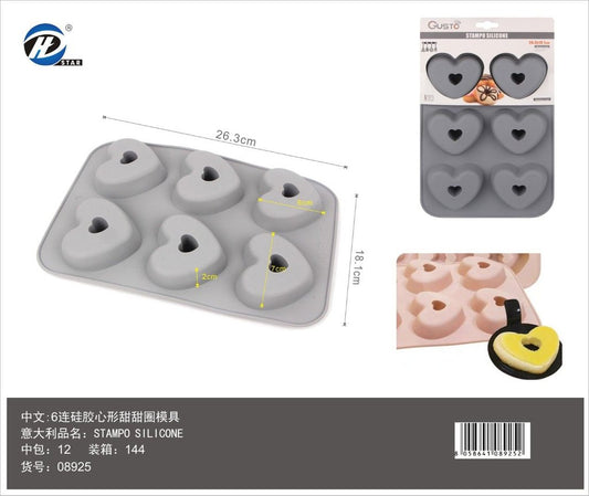 08925 Stampo In Silicone Da 6 26.3*18.1*2Cm