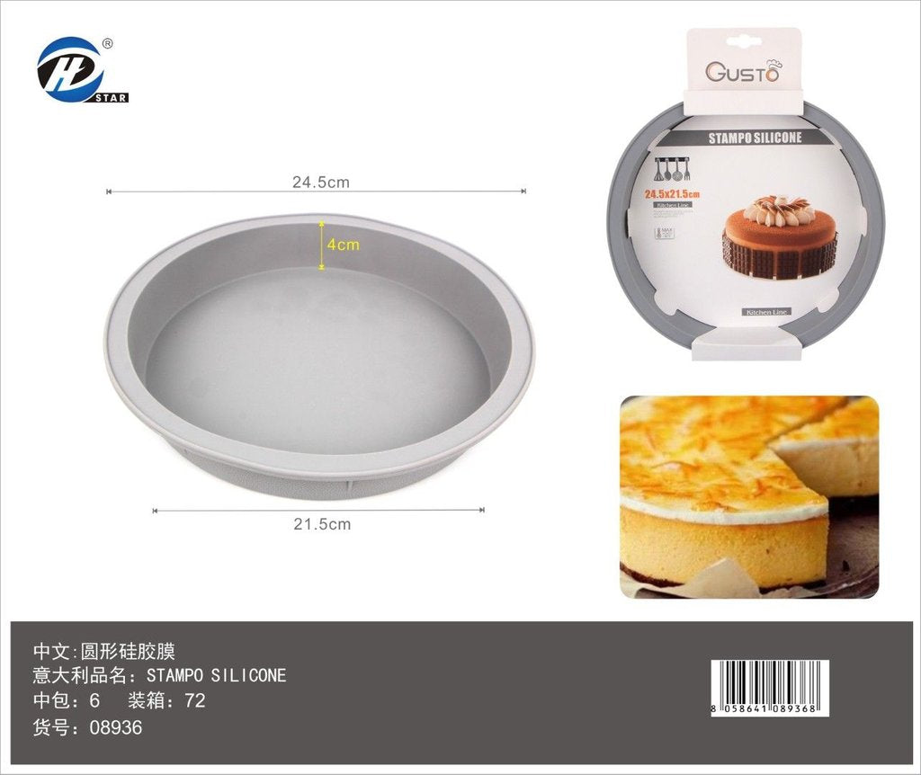 08936 Stampo In Silicone Rotondo 24.5Cm