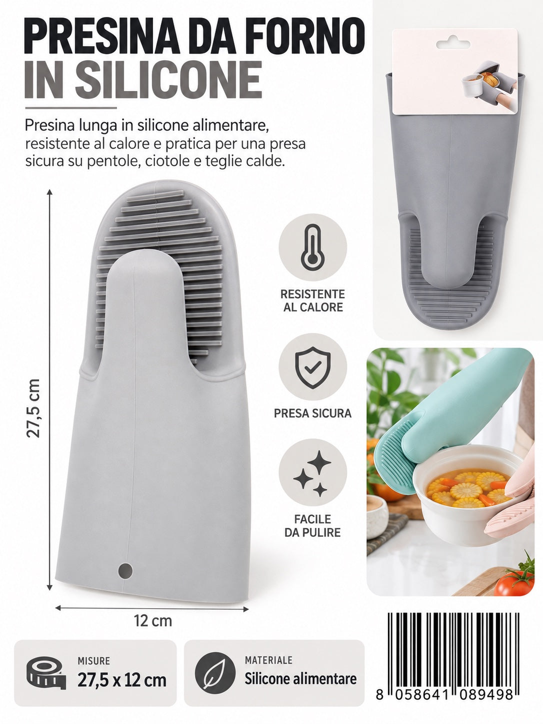 08949 Presina Da Forno In Silicone