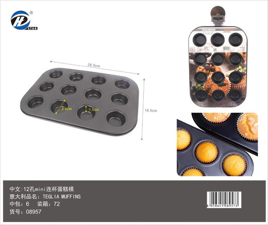 08957 Teglia Muffins Da 12