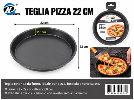 08965 Teglia Da Forno Rotondo 22Cm H2,8Cm