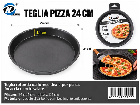 08966 Teglia Da Forno Rotondo 24Cm H3,1Cm