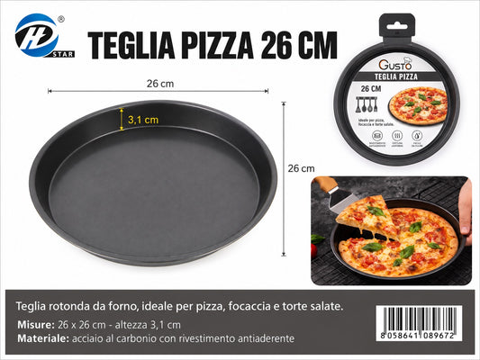 08967 Teglia Da Forno Rotondo 26Cm H3,1Cm