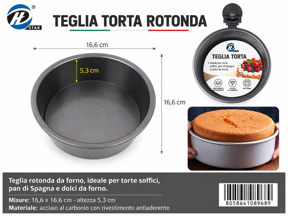 08968 Teglia Torta 16Cm H5,3Cm