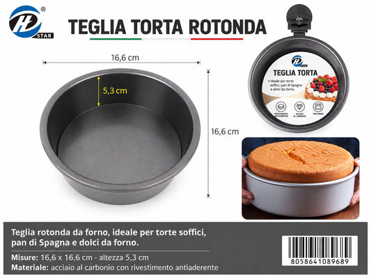 08968 Teglia Torta 16Cm H5,3Cm