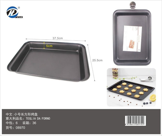 08970 Teglia Da Forno 37,5X25,5X5Cm