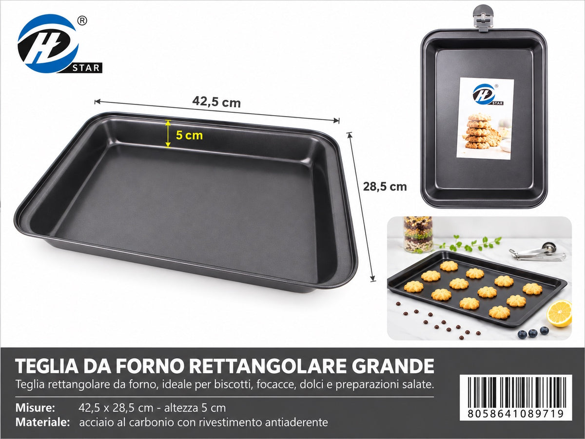 08971 Teglia Da Forno 42,5X28,5X5Cm