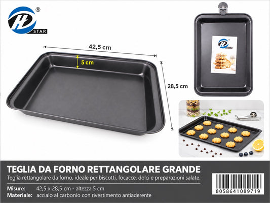08971 Teglia Da Forno 42,5X28,5X5Cm