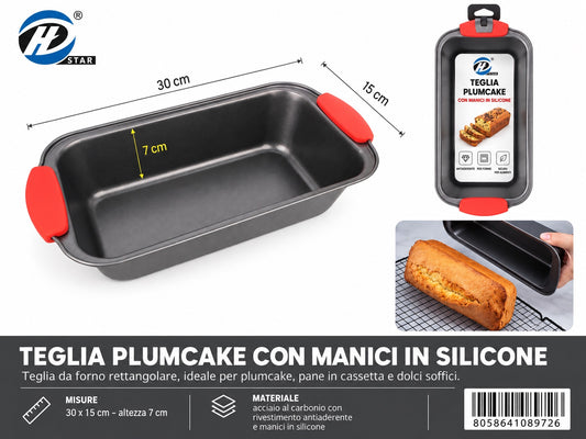 08972 Teglia Da Forno Con Maniglie 30X15X7Cm