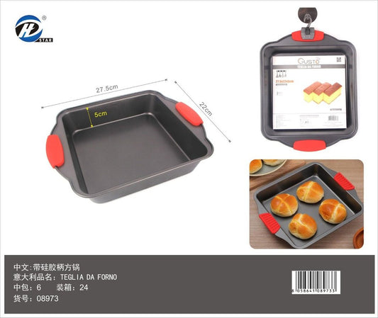 08973 Teglia Da Forno Con Maniglie 27,5X22X5Cm