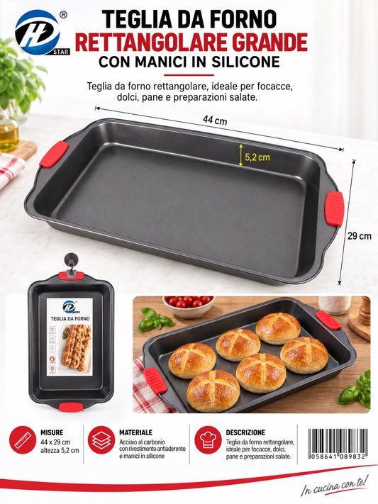 08983 Teglia Da Forno Con Maniglie