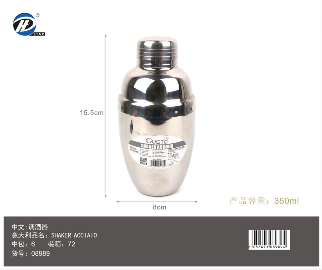 08989 Shaker Acciaio 350Ml
