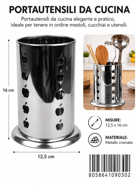 09030 Portautensili Da Cucina 10*10*16.5Cm Ct120