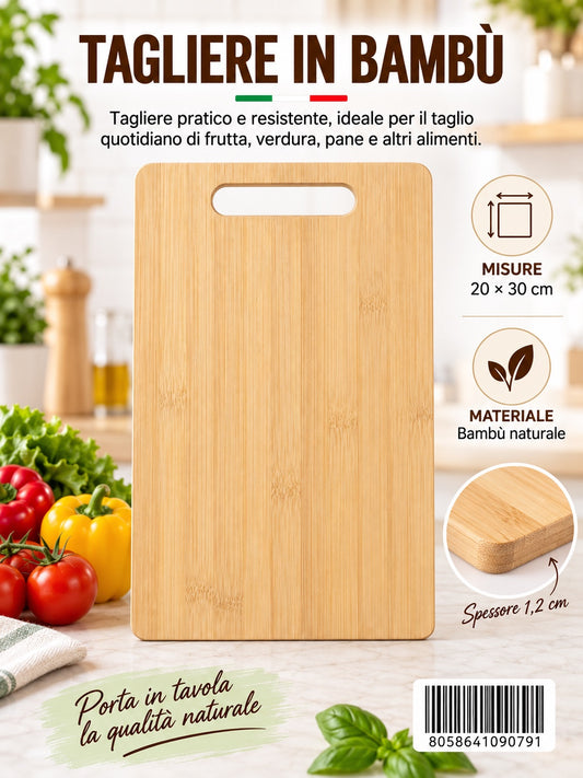 09079 Tagliere Di Bambu'30X20X1.2Cm