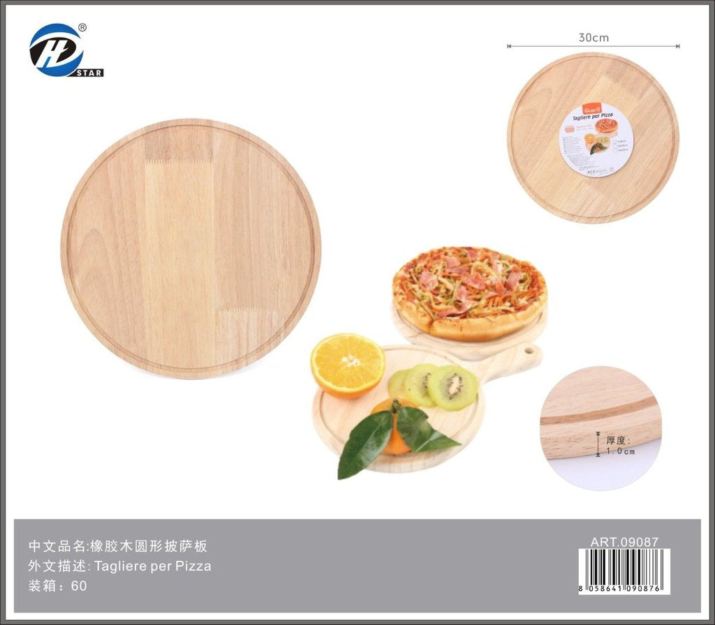 09087 Tagliere Per Pizza In Bamb¨′ 12