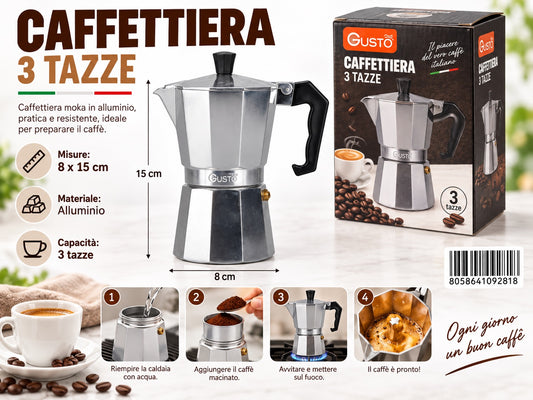 09281 Caffettiera 3 Tazza
