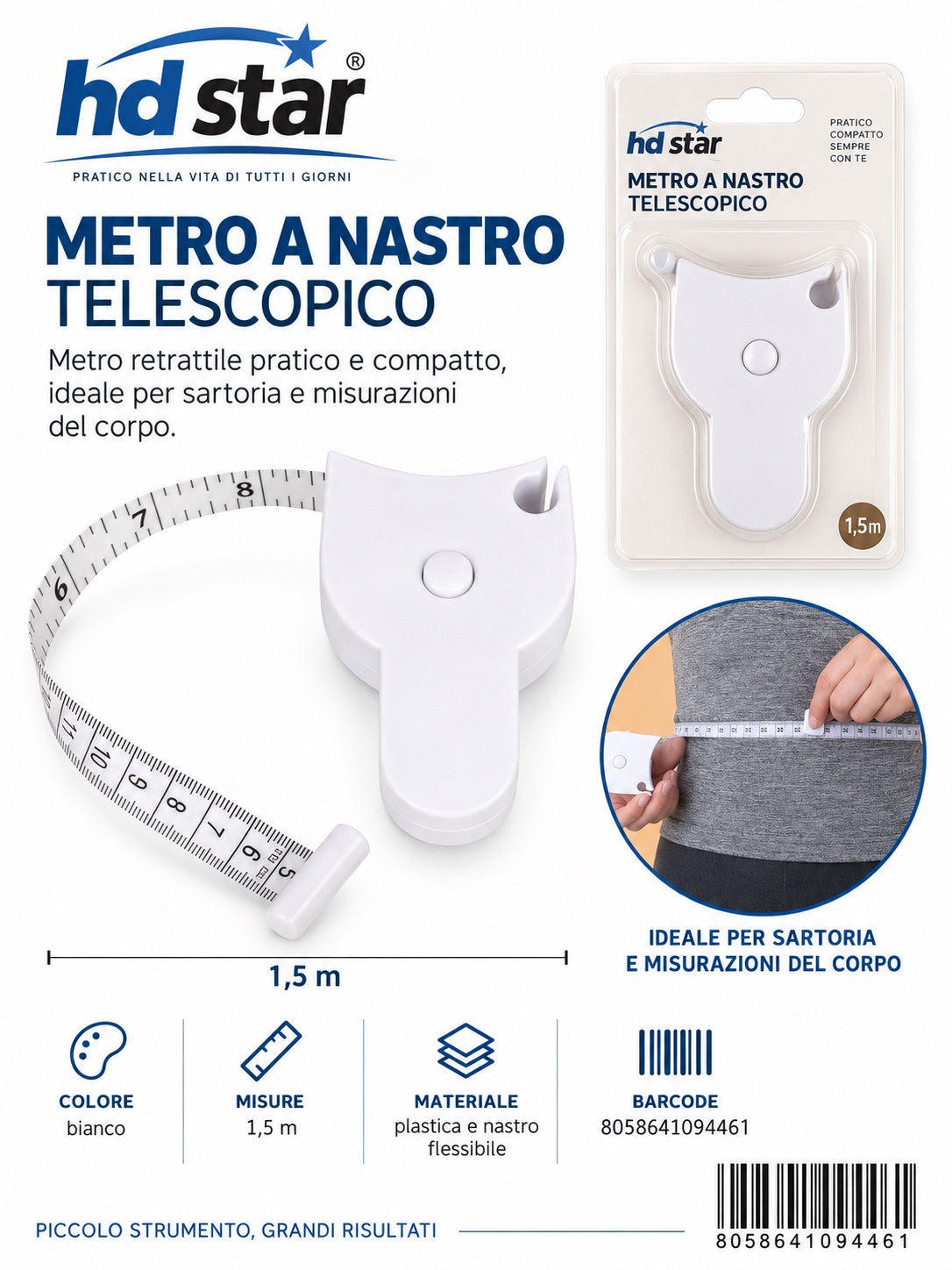 09446 Metro A Nastro Telescopico 1/12 Ct240