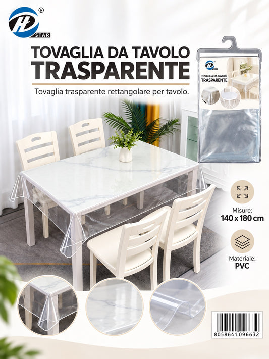 09663 Tovaglia In Plastica 140*180Cm Ct24