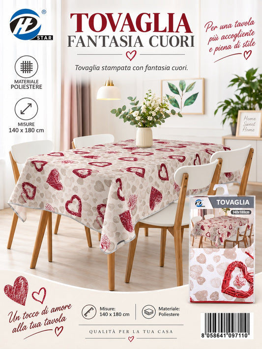 09711 Tovaglia In Poliestere 140*180Cm Ct24