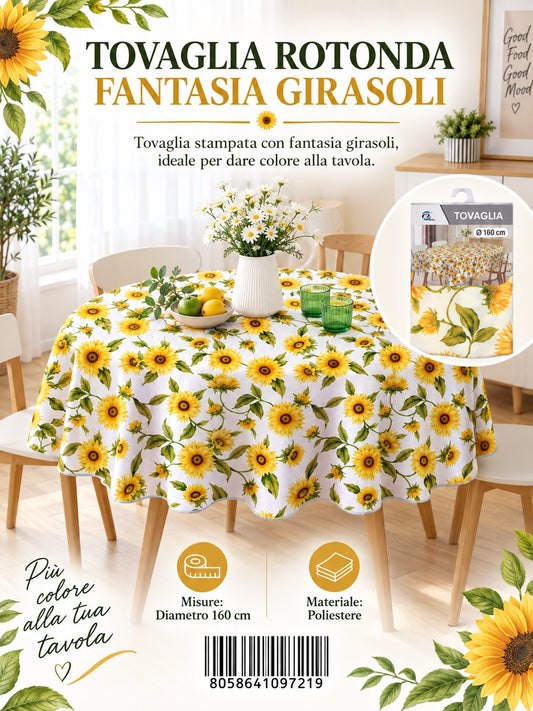 09721 Tovaglia In Poliestere 160Cm Ct24