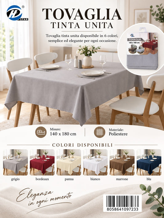 09723 Tovaglia In Poliestere 140*180Cm Ct24