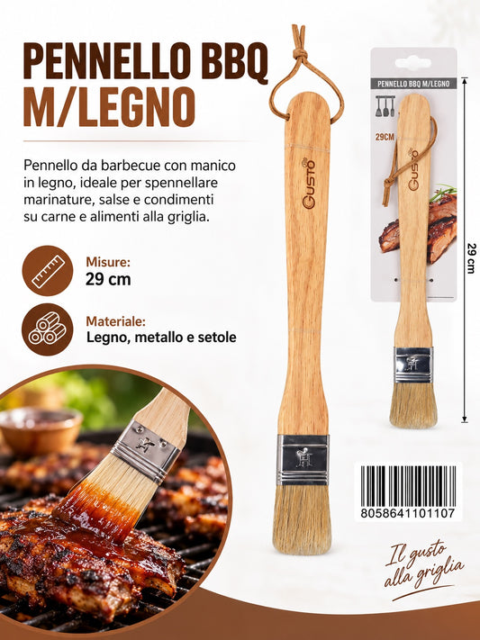 4110110 Pennello Bbq M/Legno 29Cm Ct72