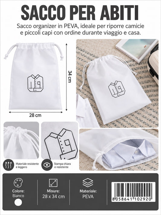 4110292 Sacco Per Abiti In Peva Impermeabile 28*34Cm 1/12 Ct288