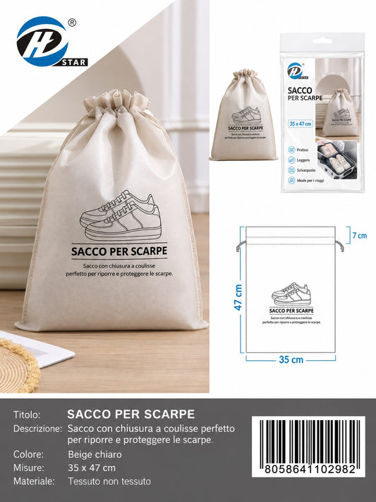4110298 Sacco Per Scarpe In Tnt 35*47Cm 1/12 Ct288